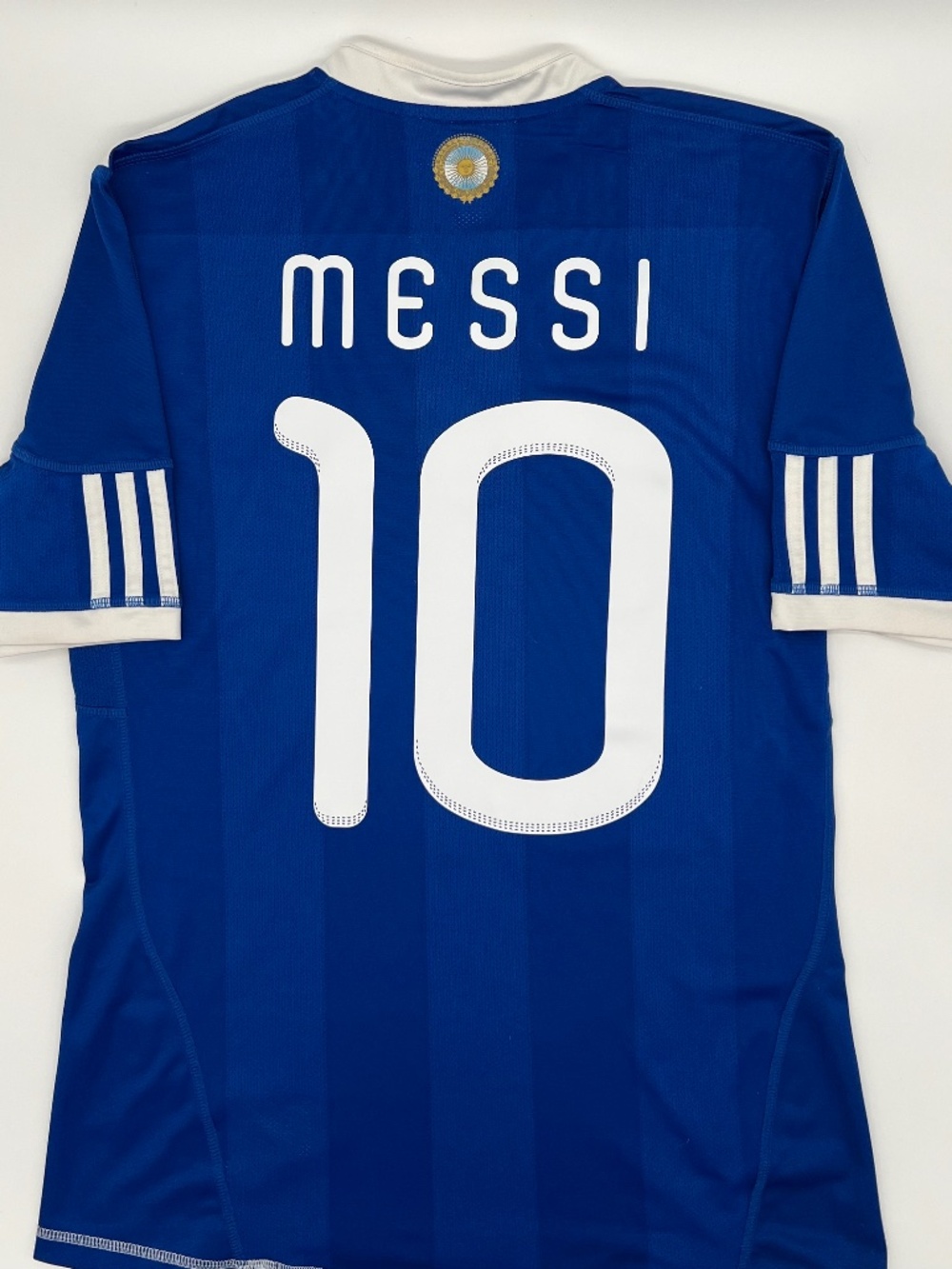Argentina 2010/2011 Away Messi #10 Authentic Adidas Jersey (S) Men Blue